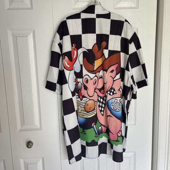 Casual Shirt Size 3XL Men Hawaiin Style Button Down - Picture 3 of 16